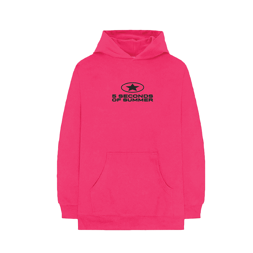 EVERYONE'S A STAR Hot Pink Hoodie Front