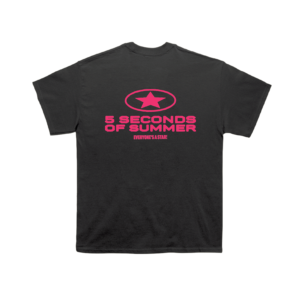 EVERYONE'S A STAR Band T-Shirt (Vintage Black) Back