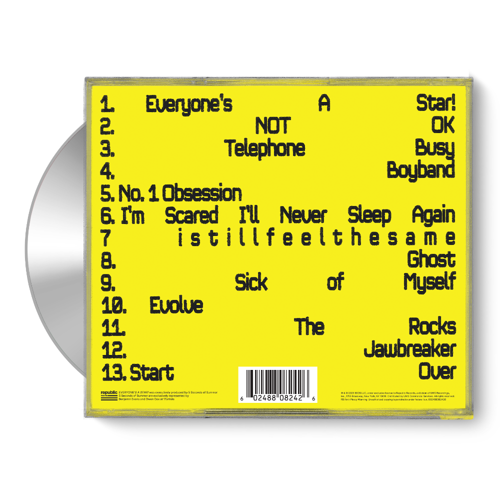 EVERYONE'S A STAR! (Luke Deluxe) Store Exclusive CD Back